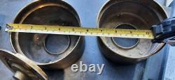 (2) 1991 Chapman Manufacturing Solid Brass Candle Holders without Glass