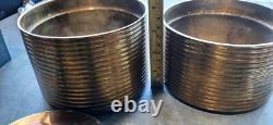 (2) 1991 Chapman Manufacturing Solid Brass Candle Holders without Glass