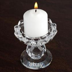 2.5 tall Clear Glass Crystal Candle Holder Candlestick Wedding Party Decoration