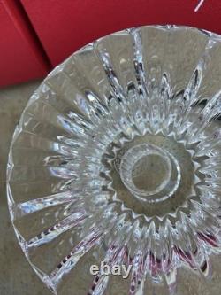 2 Baccarat France Crystal Art Glass Massena Taper Candlestick Candle Holders Box