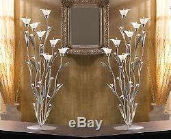 2 CANDLE HOLDERS 32 CALLA LILY Candleholder Set NEW