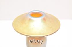 2 Carl Radke Phoenix Studios Art glass candle holders Iridescent Candlesticks