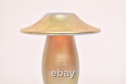 2 Carl Radke Phoenix Studios Art glass candle holders Iridescent Candlesticks