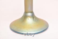 2 Carl Radke Phoenix Studios Art glass candle holders Iridescent Candlesticks
