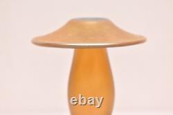 2 Carl Radke Phoenix Studios Art glass candle holders Iridescent Candlesticks