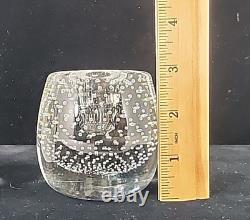 2 Ernest Gordon Afors GH343 Sweden Signed Bubble Candle Stick Glass Vase Signed