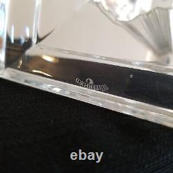 2 Gorgeous Art Deco Waterford Metropolitan 10 Clear Crystal Candlestick Holders