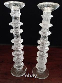 2 Large 8-Ring Vintage Iittala Festivo Candle Holders by Timo Sarpaneva