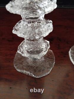 2 Large 8-Ring Vintage Iittala Festivo Candle Holders by Timo Sarpaneva