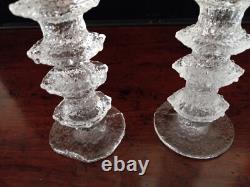 2 Large 8-Ring Vintage Iittala Festivo Candle Holders by Timo Sarpaneva