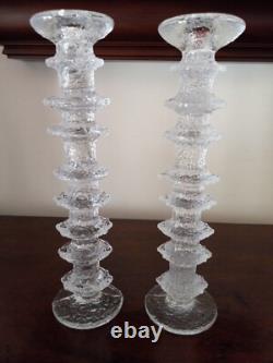 2 Large 8-Ring Vintage Iittala Festivo Candle Holders by Timo Sarpaneva