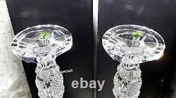 2 New Waterford Crystal Triumph 16 1/4 Candlestick Candle Holder Jorge Perez