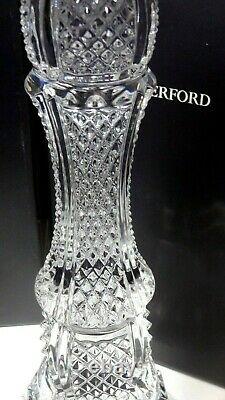 2 New Waterford Crystal Triumph 16 1/4 Candlestick Candle Holder Jorge Perez