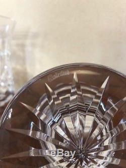 2/Pair Waterford Crystal LISMORE Hurricane Fairy Lamp Chimney Base Candle Holder