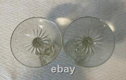 2 Piece Astoria CandleSticks Holders Glass