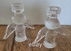 2 Rosenthal Studio Line Crystals Glass Candle Holders/Germany