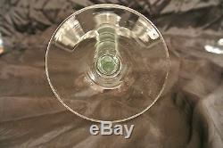 2 Tall Vintage Handblown Clear Glass Candle Holders Triple Candlestick