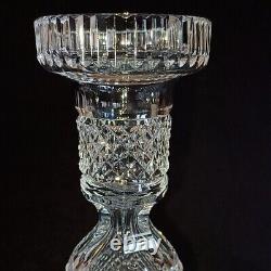 2 (Two) WATERFORD VINTAGE Cut Lead Crystal 7 Candle Holders-Signed DISCONTINUED