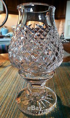2 Waterford Crystal hurricane Votive Candle Holder