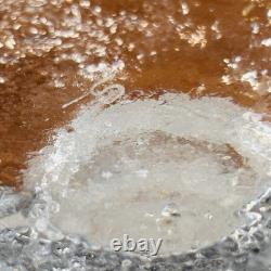 2 X Signed Iittala Festivo Glass Timo Sarpaneva Finland 6 Ring Candle Holders