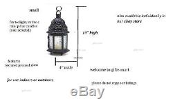 20 BLACK CLEAR Moroccan shabby Candle holder pierced lantern wedding centerpiece