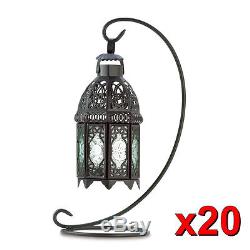 20 Moroccan Tabletop Candle Holder Lantern With Stand Centerpieces New38566