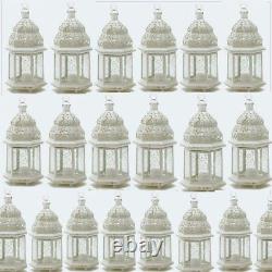 20 Moroccan Style Lantern Creamy White Candleholder Wedding Centerpiece 12