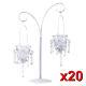 20 Wholesale White Crystal Beaded Chandelier Candle Holder Wedding Centerpiece