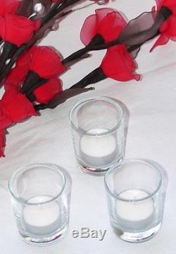 200 Clear 6cm Glass Tealight Votive Candle Holder wedding event party BULK Buy