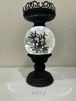 2021 Bath & Body Works Halloween Water Globe Light Up 3 Wick Candle Holder, NEW