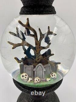 2021 Bath and Body Works Halloween Globe Cemetery 3-wick Candle Holder