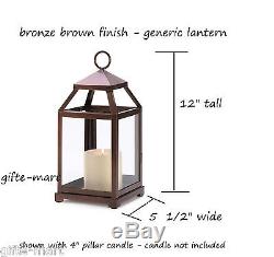 23 bulk bronze brown 12 tall malta Candle Lantern holder wedding centerpiece