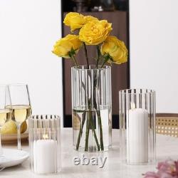 24 Pcs Hurricane Candle Holders for Pillar Candle 6'', 8'', 10'' Tall Glass C 24 Pcs Hurricane Candle Holders for Pillar Candle 6'', 8'', 10'' Tall Glass C