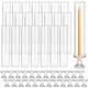 24 Set Glass Hurricane Candle Holders 12.6 Open Ended Glass Candleholder Tub
