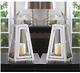 24 Lot White 11 Tall Candle Holder Lighthouse Lantern Wedding Table Centerpiece