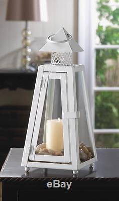 24 lot white 11 tall Candle holder lighthouse lantern wedding table centerpiece