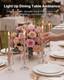 24pcs Glass Taper Candle Holders 12.6in Hurricane Cylinders Wedding Decor