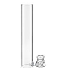 24PCS Hurricane Candle Holders Clear Glass Cylinder Sleeves Wedding Decor