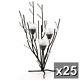 25 Icicle Crystal Ice Tree Branch Winter Votive Candelabra Candle Holder Wedding