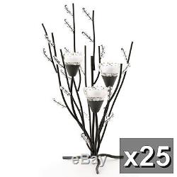 25 ICICLE crystal Ice Tree branch Winter votive candelabra Candle holder Wedding
