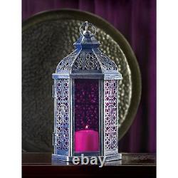 25 Lot Purple HANGING MOROCCAN Candle Holder Lamp LANTERN Wedding Centerpieces