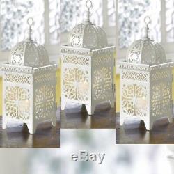 25 Lot White Moroccan Marrakech Lantern Candle Holder Wedding Centerpieces