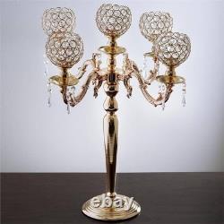 25 Metal Candelabra Crystal Candle Holder Wedding Party Dinner Centerpiece