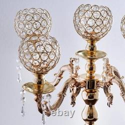 25 Metal Candelabra Crystal Candle Holder Wedding Party Dinner Centerpiece 25 Metal Candelabra Crystal Candle Holder Wedding Party Dinner Centerpiece