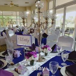 25 Metal Candelabra Crystal Candle Holder Wedding Party Dinner Centerpiece