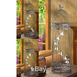 3 Birdcage Lantern Extra Large Candle Holder Wedding Centerpieces 28 Tall