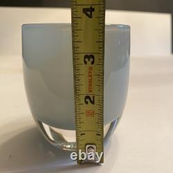 3 GLASSYBABY Pre-Triskelion Candle Holders Votives Vases 50 Shades Of Gray Grey
