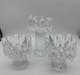 3 Kosta Boda Sweden Heavy Glass Candle Holders Sunflower Ice Goran Warff Mcm