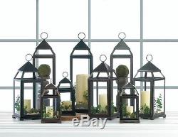 3 Large 24 tall Malta SILVER Candle Lantern holder light outdoor terrace patio