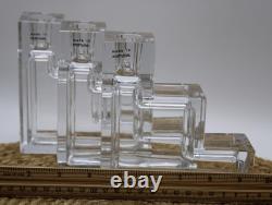 3 Metropolitan museum of art Glass candle holders by Wilber Orme